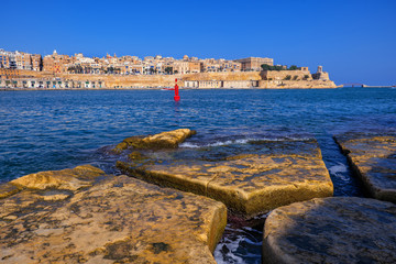 Canvas Print - Valletta City And Grand Harbour In Malta