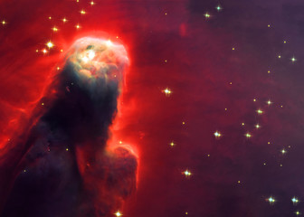 Wall Mural - somewhere in extreme deep space far galaxies and stardust. science fiction wallpaper. elements of th