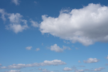 a clear sky and wonderful clouds