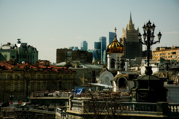 Wall Mural - Moscow  city view. Any kind of times, and architectures. 