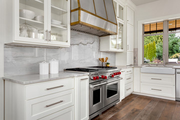 Kitchen detail in new luxury home