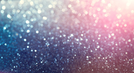 Wall Mural - christmas colorful vintage background. holiday glowing backdrop. defocused background with blinking 