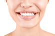 © New Africa - Young woman with sugar scrub on lips against white background, closeup