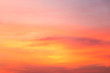 Leinwandbild Motiv Beautiful color light sky with cloud background from sunset