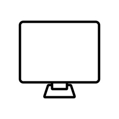 Wall Mural - Monitor icon vector on white background