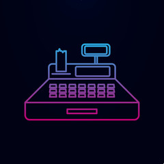 Poster - Cash machine nolan icon. Simple thin line, outline vector of banking icons for ui and ux, website or mobile application