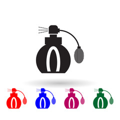 Poster - Water spray multi color icon. Simple glyph, flat vector of beauty salon icons for ui and ux, website or mobile application
