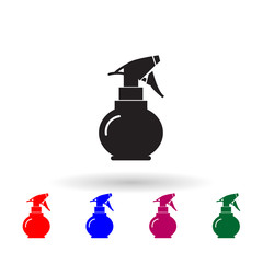 Poster - Water spray multi color icon. Simple glyph, flat vector of beauty salon icons for ui and ux, website or mobile application