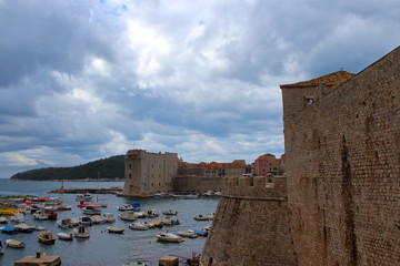 Sticker - Old Port in Dubrovnik