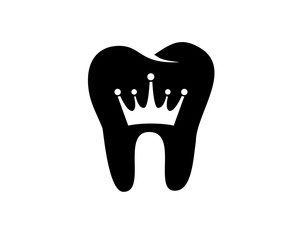 Sticker - Crown Dental Black