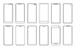 © vectortatu - Line smartphone touchscreen frames