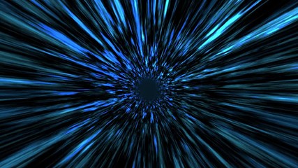Wall Mural - space warp speed through wormehole as since fiction universe teleport with cosmic design light rays.