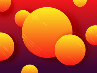 Poster - Abstract geometric background with glossy circles.