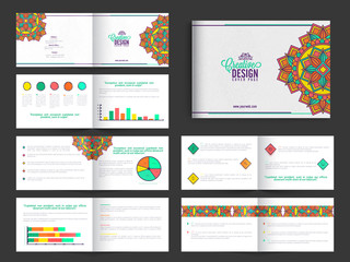 Sticker - Twelve Pages Creative Business Brochure Set.