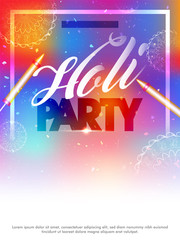 Poster - Holi Background. 