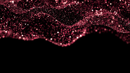 Luxury glitter background. 3d illustration, 3d rendering.