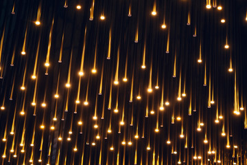 Poster - Light decoration Gold lighting spot pattern Abstract Background