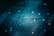 © deepagopi2011 - 2d illustration Abstract futuristic electronic circuit technology background