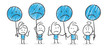 Stickman Blue: Smiley, Poster, Disappointed. (Nr. 184)	