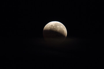 Wall Mural - Total Lunar Eclipse of July 2018. The longest full eclipse of this century.  Imaged from Papar, MY