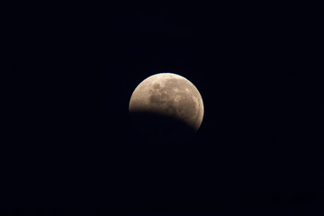 Wall Mural - Total Lunar Eclipse of July 2018. The longest full eclipse of this century.  Imaged from Papar, MY