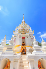 Buddha relic pagoda stupa at Wat Phra Borommathat Chaiya Worawihan, Surat Thani