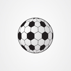 Soccer ball icon logo vector