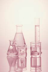 Wall Mural - assorted laboratory glassware equipment - image