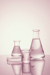 Wall Mural - assorted laboratory glassware equipment - image