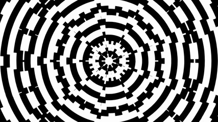 Wall Mural - Vector - black and white abstract gear background.Bursting,Radial,radiating pattern.