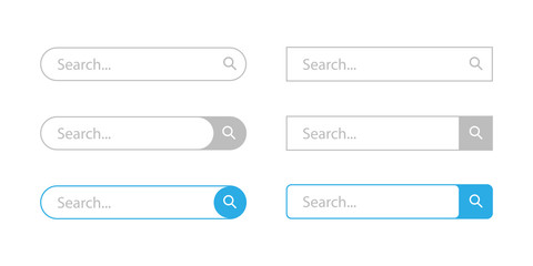 Aufkleber - Search bar isolated vector elements. Browser web concept. Internet concept. Form vector icon. Interface template. Internet technology. Search find icon.