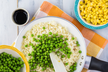 Wall Mural - Cauliflower fried rice.