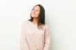 © Asier - Young cute hispanic teenager woman dreaming of achieving goals and purposes