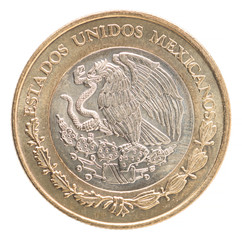 Mexican peso coin