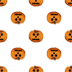 Illustration on theme big colored pattern Halloween