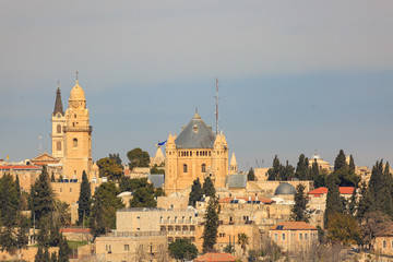 Wall Mural - Dormitsion abbey in old city Jerusalem