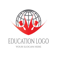 Canvas Print - Children's educational logos or icons, a symbol of a child achieving dreams