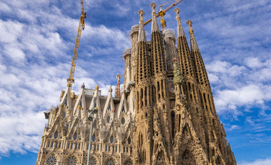 Cathedral La Sagrada Familia in Barcelona, Spain