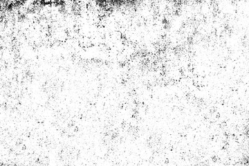 Grunge background black and white. Monochrome texture. Vector pattern of cracks, chips, scuffs. Abstract vintage surface