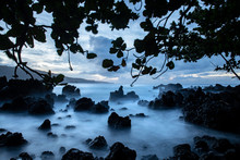 Hana Coastline At Sunset, Maui