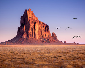 Wall Mural - shiprock new mexico southwestern desert landscape