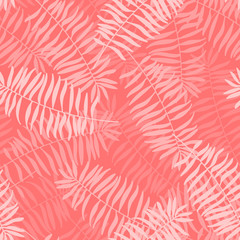  Vector seamless pattern from palm leaves