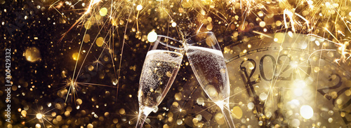 Fotomural New Year's Eve 2020 Celebration Background