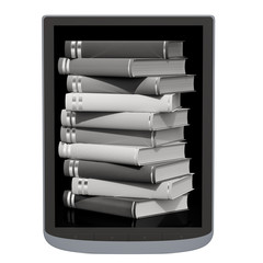 Poster - E-book reader, 3D rendering