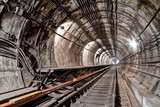Fototapeta  - Subway tunnel for metropolitan trains