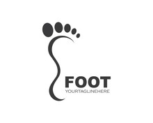 Foot Ilustration Logo Vector For Business Massage,therapist Design