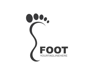 foot ilustration logo vector for business massage,therapist design