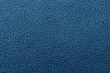 Fototapeta Na ścianę - Blue artificial leather texture. Macro closeup abstract fashion background.