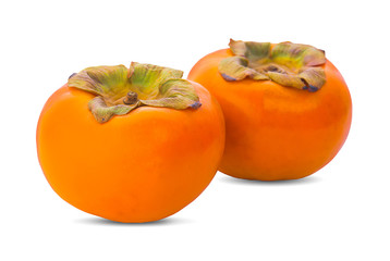 persimmon isolated on white background