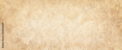 Cuadros en Lienzo Old brown paper parchment background design with distressed vintage stains and i
